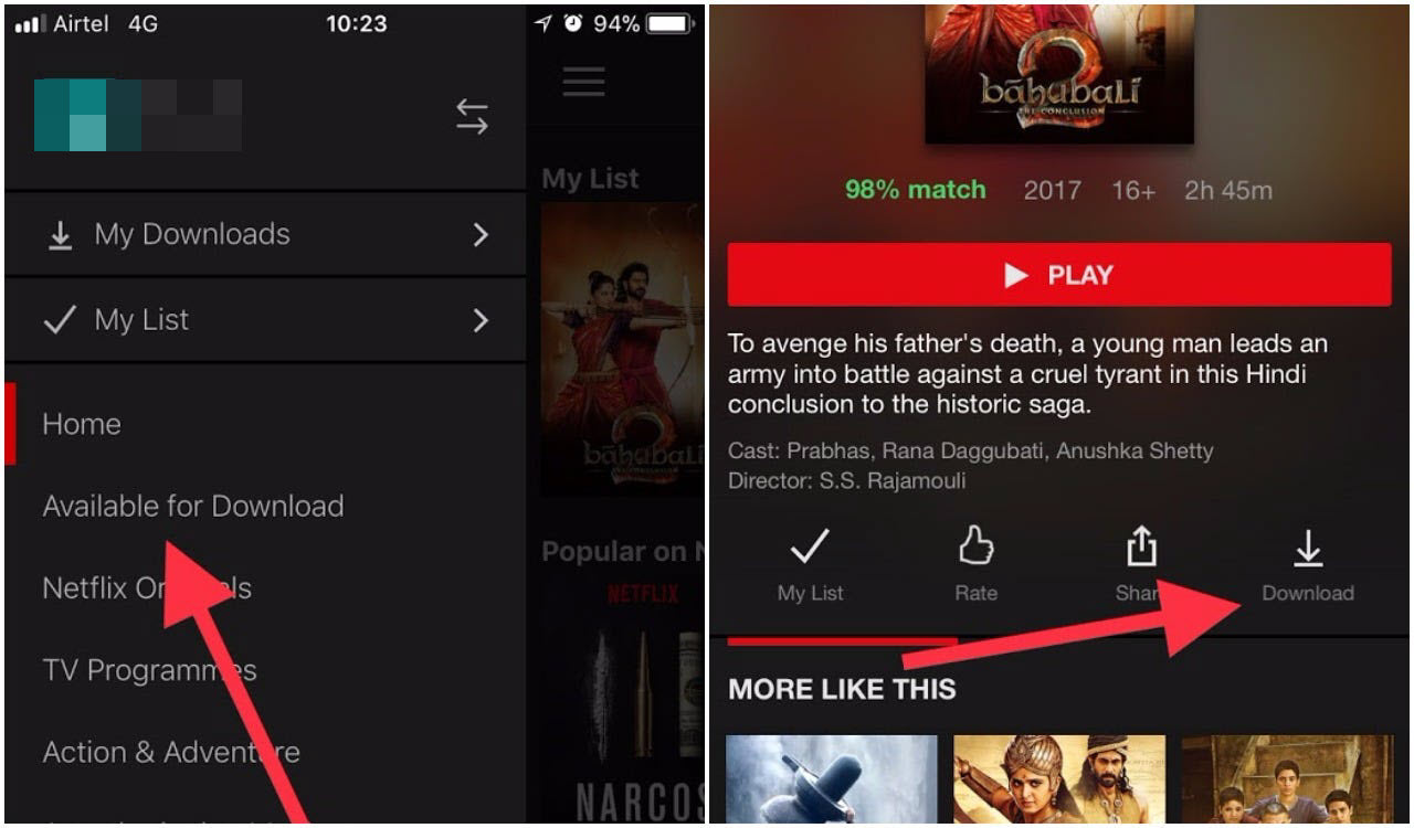 download netflix videos to Android